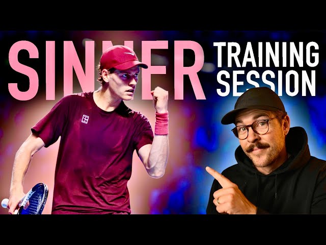 Jannik Sinner’s 2 Hour Practice: Shown in 10 Minutes