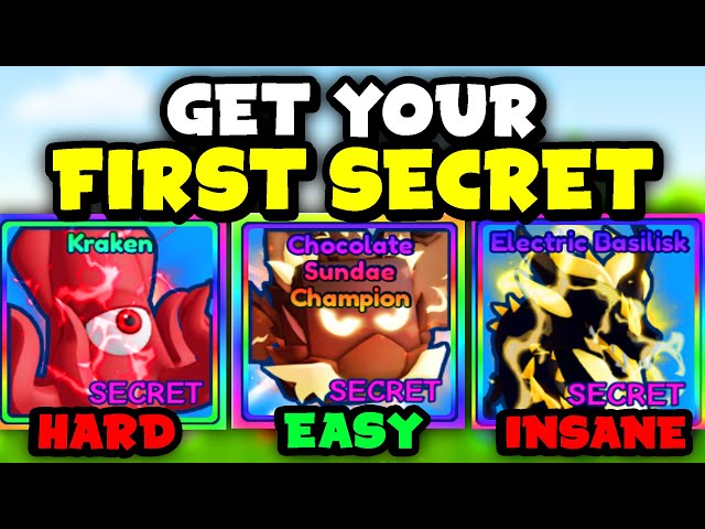 How to get your FIRST SECRET in Bubble Gum Simulator Infinity