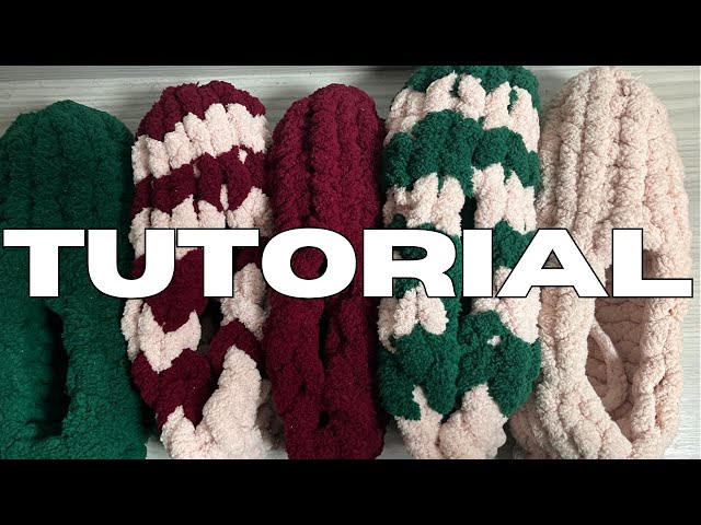 Easy Hand Knit Chunky Slippers - Beginner Friendly - Quick Project 🧶