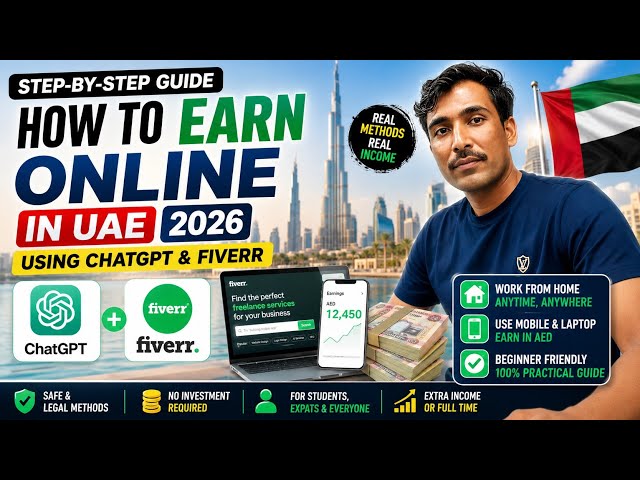 How To Online Earnings In UAE Using Chatgpt  & Fiverr earning app in UAE 2026 