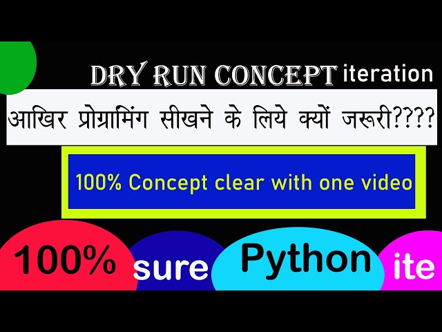 Dry run with for loop in Python|| for loop in Python || How to use for loop in Python#python