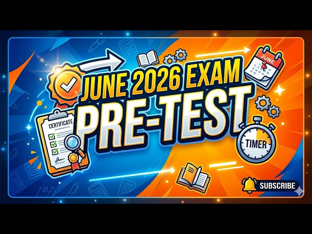 icsi big update regarding pre test for jun e2026 exam