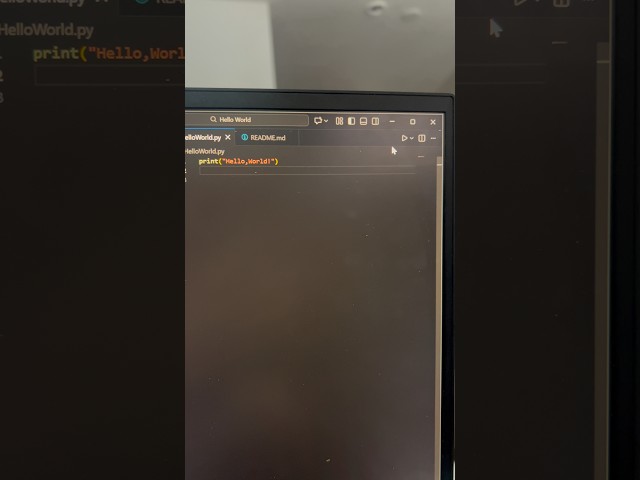 How to make a basic print statement in python code. https://github.com/okestherrr/Hello-World.git