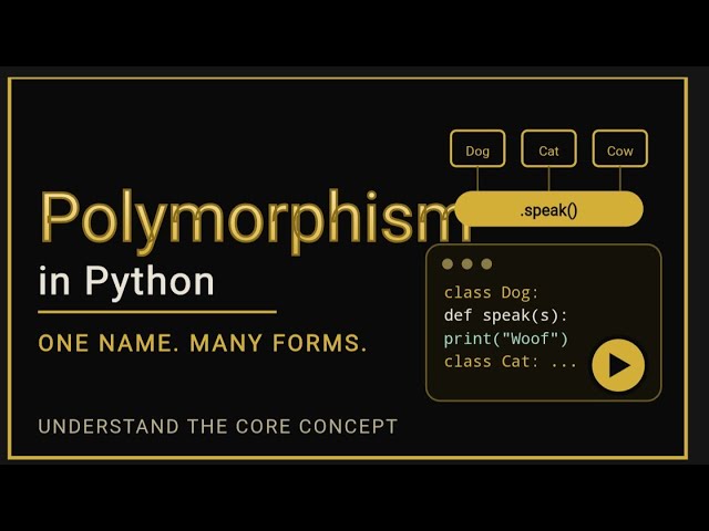 Polymorphism in Python Explained | OOPs for Beginners