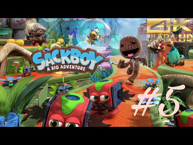 Sackboy: A Big Adventure PS5 Full Walkthrough Gameplay - No Commentary [4K 60FPS] - Part 5