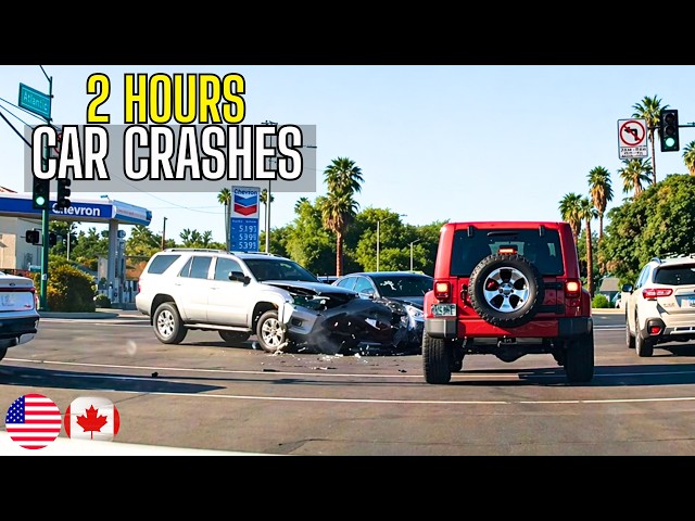 2 Hours Best Of Car Crashes Compilation | USA & Canada - 9