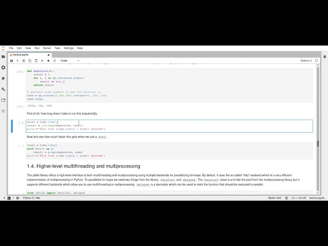 Scipy 2020 - 13.3.2 - Performance Optimization - Multiprocessing: Pool
