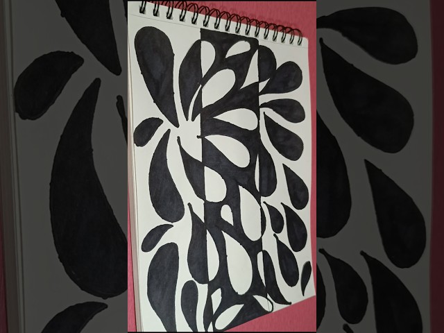 This Zentangle Pattern Is So Satisfying😱😍#Art#drawing#shortsfeed#shorts#viralvideo#coloring