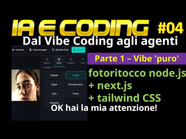 [IA e Coding] ITA 04: dal vibe coding agli agenti - parte 1: vibe coding 'puro' per webapp