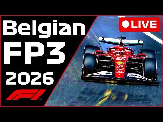 🔴F1 LIVE - BELGIUM/SPA FP3 - Commentary + Live Timing