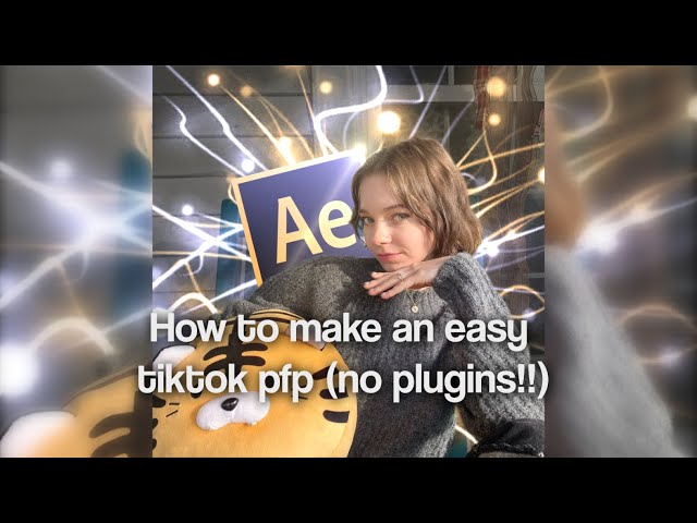 How to make an After Effects/Tiktok Pfp