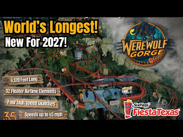 🚨 ¡Una nueva montaña rusa que batirá récords llegará a Six Flags Fiesta Texas en 2027!