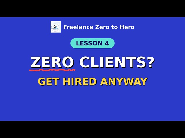 No Portfolio? Here's How to Get Your First 3 Samples (Lesson 4)