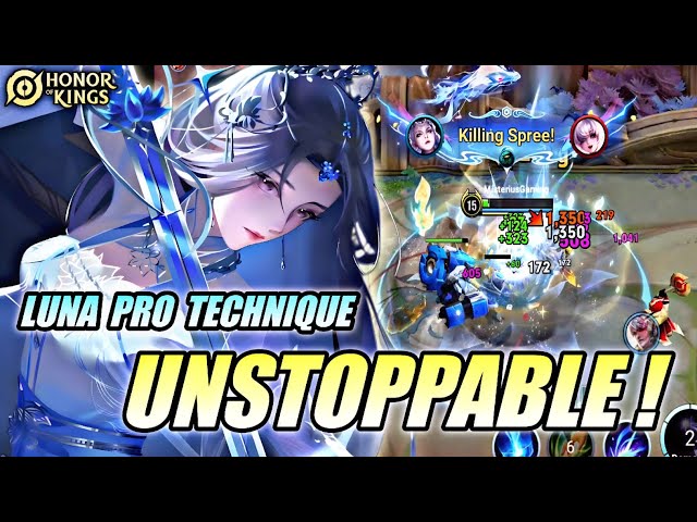 UNSTOPPABLE! Luna Pro Gameplay - Best Assassin Fast & Deadly | Honor Of Kings (HOK)