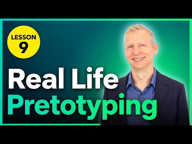 Lesson 9:  A real life pretotyping example