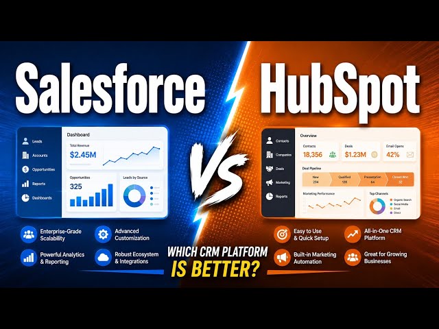 Salesforce vs HubSpot: Which CRM Platform Is Better? | Uplatz