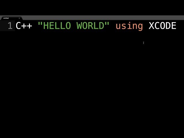 Learn to code using Xcode (C++) an Informative Beginners Tutorial