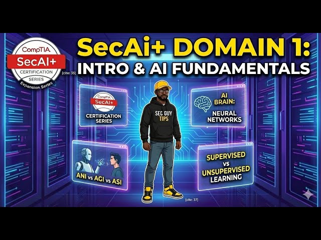 CompTIA SecAI+ Domain 1: AI Fundamentals & Neural Networks Explained