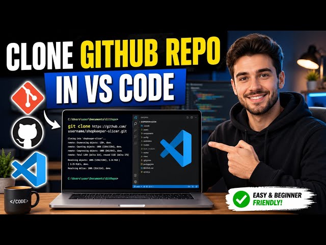 How To Pull & Open GitHub REPO In Visual Studio Code