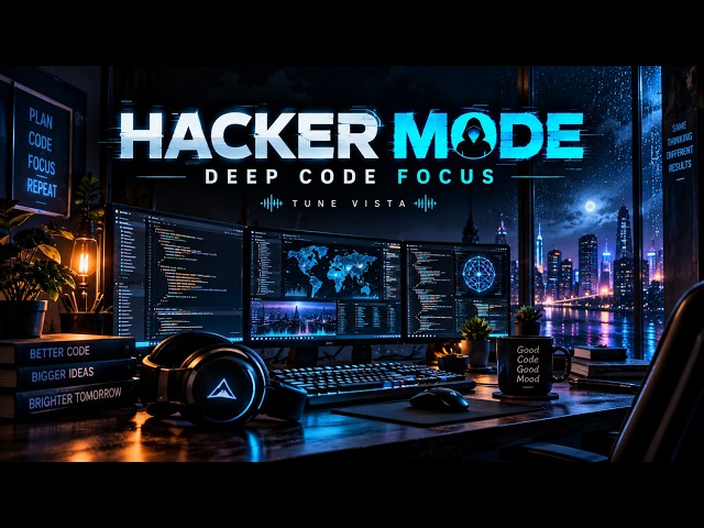 Hacker Mode: Deep Code Focus | Dark Lo-Fi Coding Music for Programmers & Developers