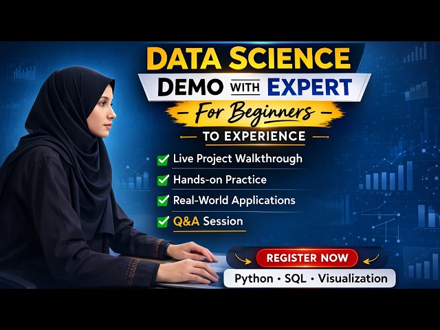 Data Science Demo with Expert | Data Science for Beginners | Live Data Science Demo 2026!