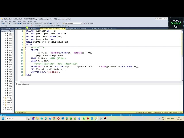 ¿Sigues utilizando WITH (NOLOCK) para evitar bloqueos?