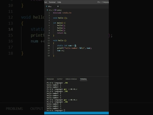 "C Programming Tutorial: Mastering Static Variables in C Language for Efficient Programming"