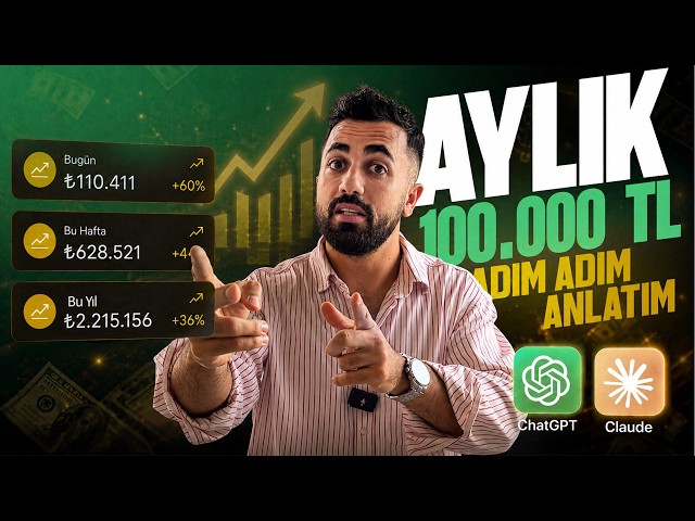 YAPAY ZEKA İLE GÜNDE 2 SAAT ÇALIŞARAK PARA KAZAN! (5 FARKLI YÖNTEM)