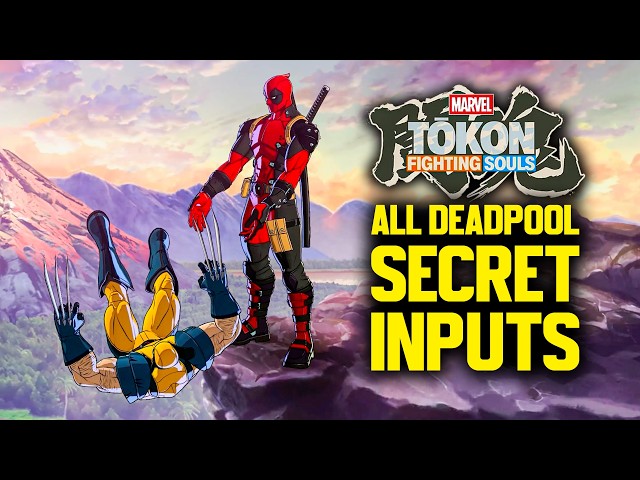 Marvel Tokon - All Deadpool's Secret Moves (How to do Secret Inputs)