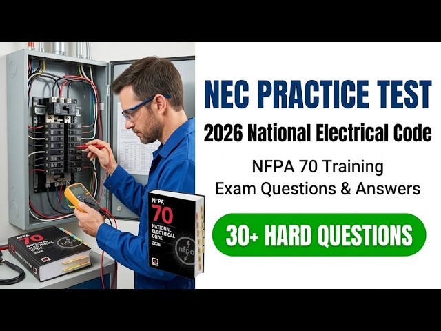 2026 NEC Practice Test Prep National Electrical Code NFPA 70 Exam Questions and Answers