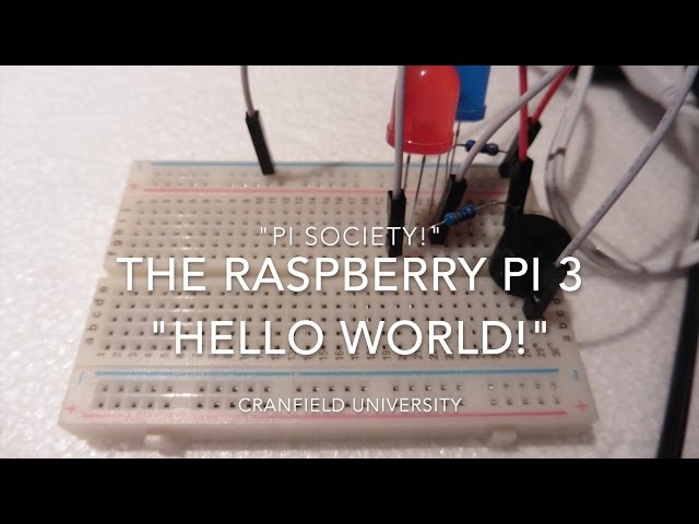 Raspberry Pi 3 - Hello World