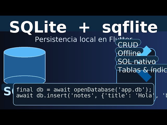 SQLITE & SQFLITE || ¿QUÉ SON?  + EJEMPLO  EN FLUTTER