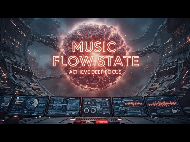 Deep Flow State for Hyperfocus | Brain Power Ambient ~ Problem Solving Music for Creators
