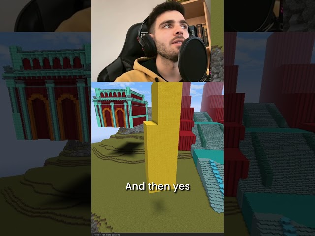 Large Wall with Axiom mod   #minecraft  #minecraftbuilds #minecrafthowto  #minecraftbuilding