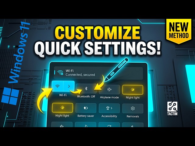 How to Customize Quick Settings Panel in Windows 11 (Easy Guide)