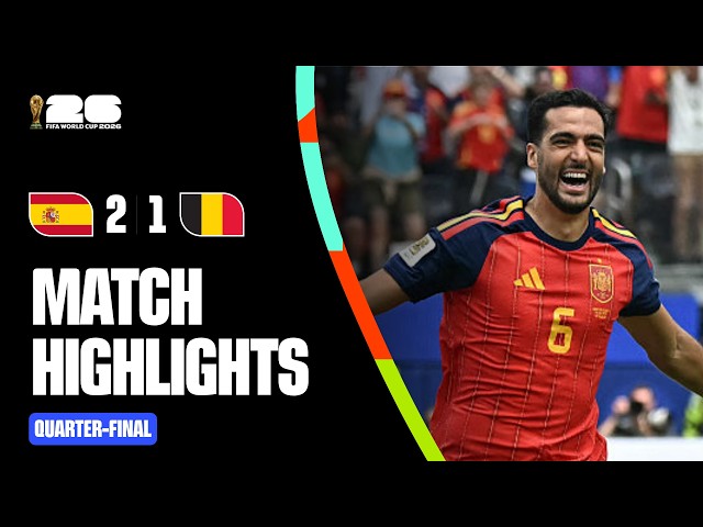 Highlights | Spain 2-1 Belgium | FIFA World Cup 2026™