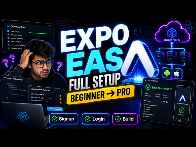 Expo EAS Full Setup Tutorial in Hindi | EAS Signup Login, Build Setup & React Native Expo Guide