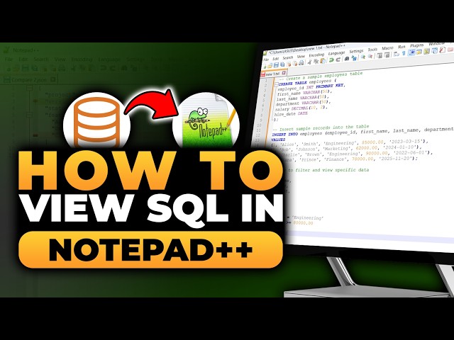 How To View SQL in Notepad++ (𝟮𝟬𝟮𝟲) | 100% WORKS | NO Yapping, To The Point! | FAST & EASY