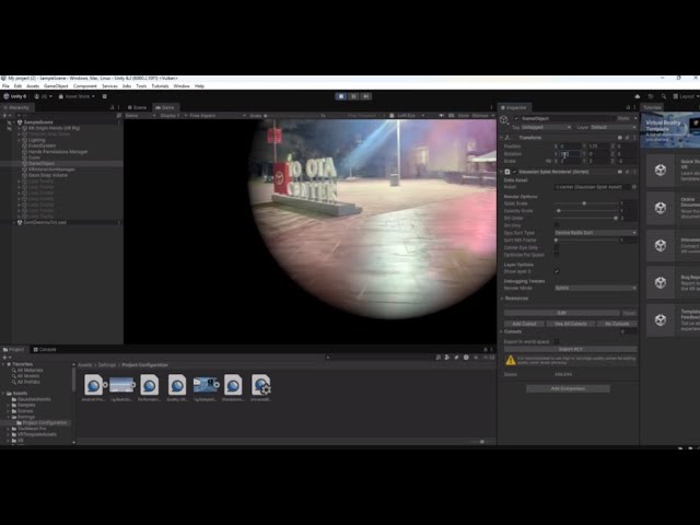 Rendering Gaussian Splats in VR with Unity