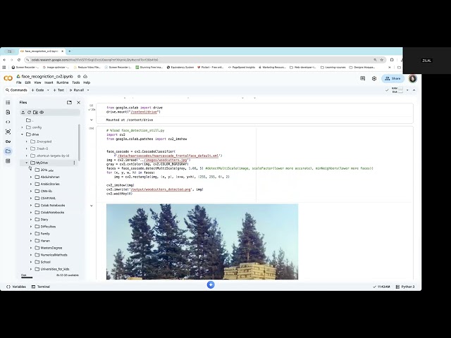 face recognition using CV2 - التعرف على الوجوه