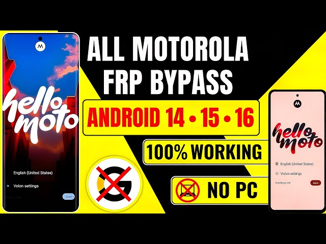 🔐 Motorola FRP Bypass 2026 — Google Account Unlock on Android 14/15/16 (Step-By-Step)