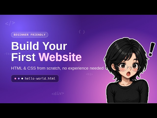 I Built My First Website From Scratch (HTML + CSS)