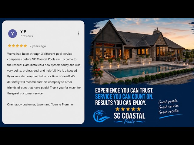 Wando SC Pool Service Review by Jason and Yvonne Plummer