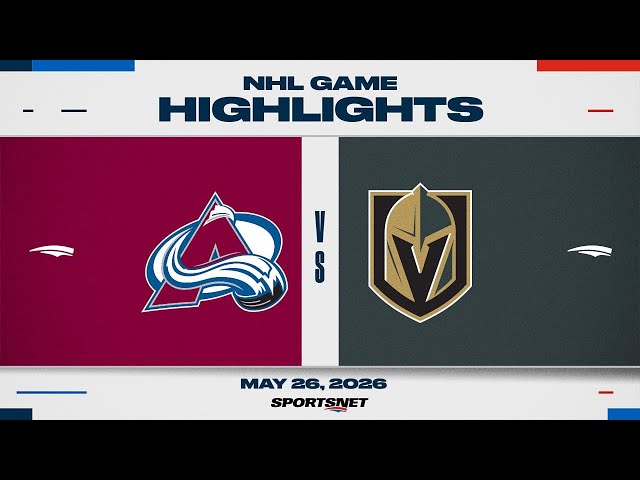 NHL Game 4 Highlights | Avalanche vs. Golden Knights - May 26, 2026