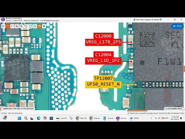 Samsung S25 Ultra UFS ISP Pinout | EMMC/UFS Repair & Programming Guide