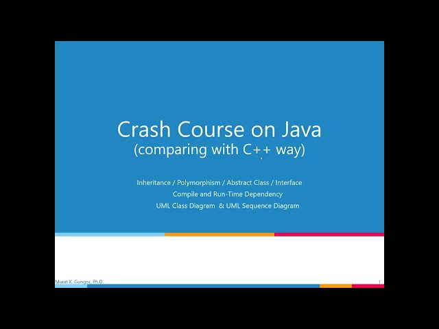 03 - Java Inheritance - Comparing with C++ (Quick Overview)