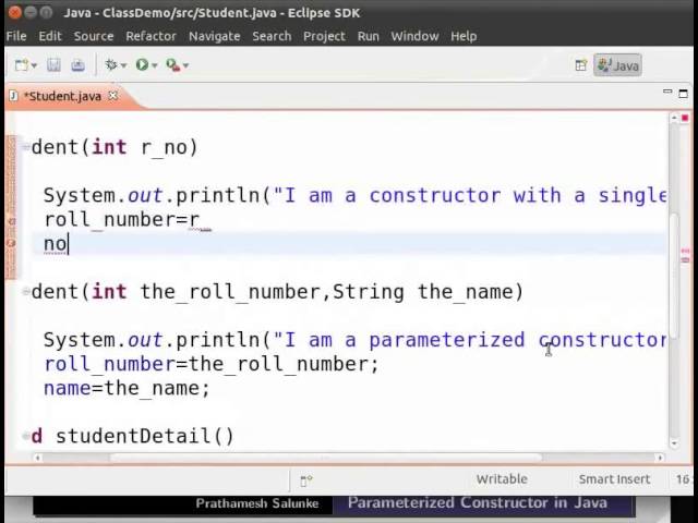 Parameterized constructors - Gujarati