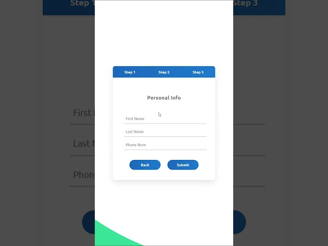 Multi Step Login Form Using HTML CSS | PRILIST | WATCH FULL VIDEO ON MY CHANNEL | #shorts #loginform