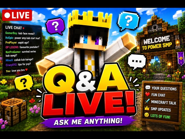 🔴 Minecraft Q&A LIVE! | Ask Me Anything! 💬🎮
