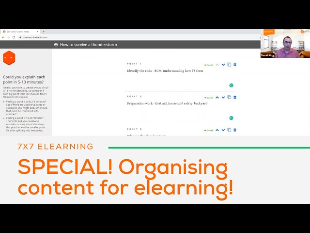 7x7 eLearning - Organising online training and elearning content!